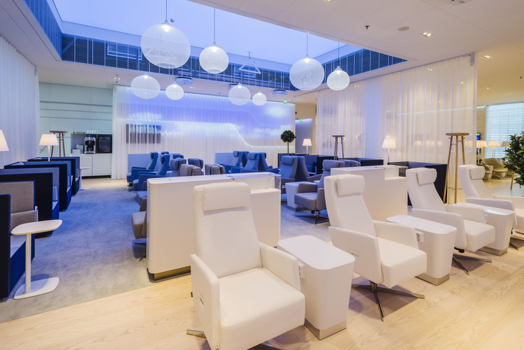 Lounge room for Finnair Business class passengers