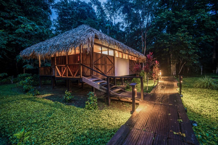 Amazon Rainforest lodge near Coca in Euador